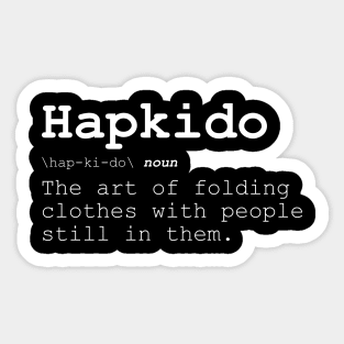 Hapkido - Meaning Dictionary Style Sticker